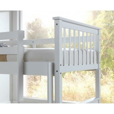 Solid Pine Wood Bunk Bed With Single Drawer Storage